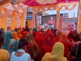 कौशाम्बी08मार्च24*मतदाता जागरूकता एक्सप्रेस वैन ग्राम पंचायतों में आयोजित कार्यक्रम में पहुंचकर मतदाताओं को किया जागरूक*