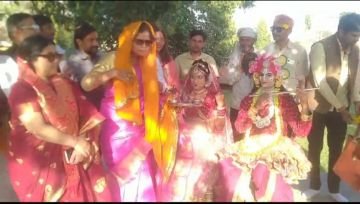 मथुरा23मार्च24*अखिल भारतीय हिंदू महासभा द्वारा होली मिलन समारोह का आयोजन किया गया।