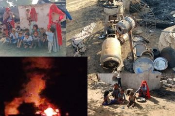 जयपुर23मार्च24*दौसा आधी रात को तेज धमाके के साथ लगी भीषण आग, रोते-चिल्लाते रहे लोग, आधा दर्जन हुए बेघर*