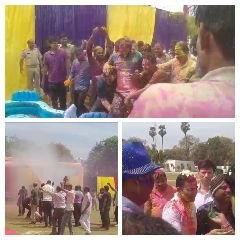 कानपुर नगर26मार्च24*पुलिस लाइन में जमकर खेली गई होली