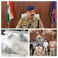 सहारनपुर31मार्च24*पुलिस व सर्विलांस टीम के सहयोग से चेकिंग के दौरान पकड़ा गेर प्रांत के हथियारो का जखीरा*