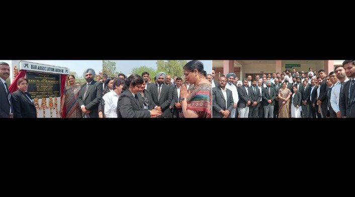 पंजाब 22 मार्च 2024* पंजाब हरियाणा हाईकोर्ट की जस्टिस अर्चना पूरी ने वकीलों के चैम्बरों का शिलान्यास किया