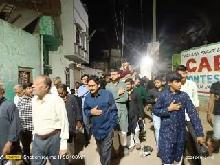 अयोध्या01अप्रैल24*अय मोमिनो ये फसले ग़मे शेरे खुदा है,21 वीं रमजान को ग़मज़दा माहौल में निकाला गया ताबूत जुलुस