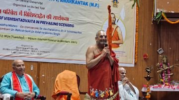 अनूपपुर म0प्र003अप्रैल24*स्वामी रामानुजाचार्य की दृष्टि भारतीय दर्शन एवं संस्कृति में प्रतिबिंबित होती है...