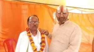 अयोध्या12अप्रैल24*मेला प्रसारण अधिकारी दीपचंद राही किए गए सम्मानित।