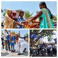 कौशाम्बी14अप्रैल24*कशिया पश्चिम ग्राम में बड़े धूमधाम से मनायी गयी संविधान निर्माता डां भीमराव अंबेडकर जी की जयंती*