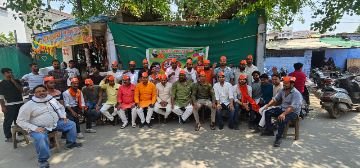 वाराणसी14अप्रैल24*भारतीय जनता युवा मोर्चा द्वारा कोनिया में लगा युवा चौपाल।