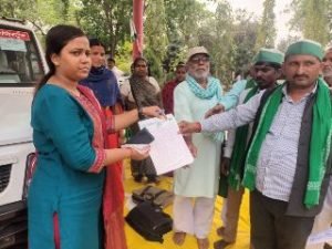 अयोध्या15अप्रैल24*भारतीय किसान यूनियन ने मासिक बैठक कर सौंपा 6 सूत्रीय मांग पत्र