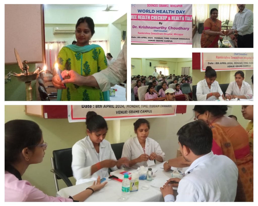 मिर्जापुर 08 अप्रैल 24*निःशुल्क चिकित्सा स्वास्थ्य जांच एवं परामर्श शिविर का सफल आयोजन किया गया*