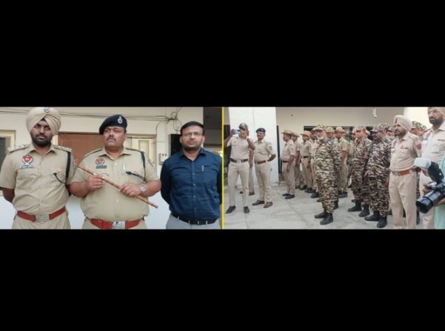 पंजाब 30 मई 2024* लोकसभा चुनावों के मद्देनजर पुलिस ने निकाला फ्लैग मार्च