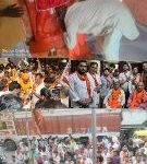 कानपुर देहात08मई24*नगर पंचायत रनिया के पंचमुखी हनुमान मंदिर पर माथा टेक सांसद देवेंद्र सिंह भोले ने मांगे वोट