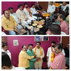 कौशाम्बी17मई24*कैबिनेट मंत्री अनिल राजभर व राष्ट्रीय महामंत्री भाजपा सी टी रवि का मनौरी में भव्य स्वागत*