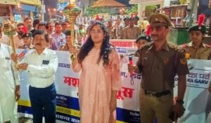 अयोध्या18मई24*मतदान जागरूकता हेतु निकाला गया मशाल जुलूस