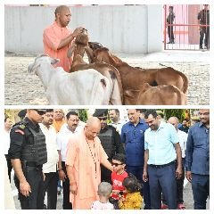 गोरखपुर27मई24*गोरखनाथ मंदिर का सीएम योगी ने किया भ्रमण