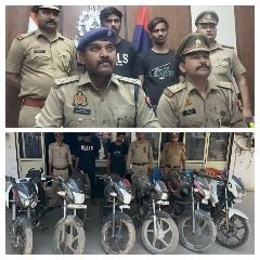गाजियाबाद27मई24*थाना लोनी बॉर्डर पुलिस द्वारा 02 अंतर्राज्यीय वाहन चोर अभियुक्त गिरफ्तार