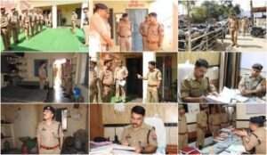 सहारनपुर28मई24*थाना गंगौह,थाना थाना बेहट एवम थाना देवबंद के बाद अब थाना कुतुबशेर पंहुचे एसएसपी सहारनपुर*