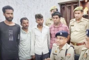 बुलन्दशहर29मई24*चौकीदार हत्याकांड का खुलासा.. पत्नि के आशिक सहित 4 अरेस्ट