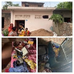 लखनऊ30मई24*चोरों ने ईंट की खिड़की की दीवार में सेंध लगाकर गहना, पैसा, कपड़े चोरी कर लिया।