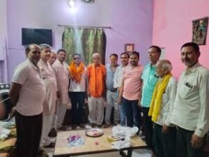 औरैया31मई24*दिबियापुर में हुआ नव नियुक्त जिला अध्यक्ष गिरीश तिवारी का भव्य स्वागत*