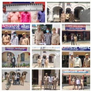 सहारनपुर14जून24*जनपद सहारनपुर के अंतर्गत सभी थानों की विस्तृत क्राइम रिपोर्ट