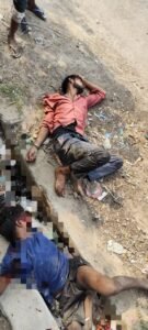 बाराबंकी 22 जून 24*नाले में गई बाइक, हादसे में दो लोग गंभीर घायल