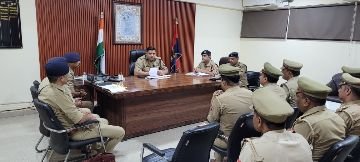 कानपुर नगर01जून24*पुलिस उपायुक्त पश्चिम श्री विजय ढुल के द्वारा आज पश्चिम जोन की मासिक अपराध गोष्ठी की गयी-