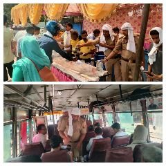 कानपुर नगर02जून24*पनकी पुलिस के चौकी प्रभारी ने प्रचंड गर्मी में शरबत पिलाकर दिलाई सुकून की सांस*