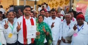 कौशाम्बी04जून24*सपा प्रत्याशी पुष्पेंद्र सरोज ने 1 लाख 03 हजार 944 मतों से दर्ज की जीत*