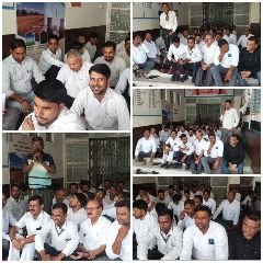 सहारनपुर07जून24*बेहट इंस्पेक्टर के निलंबन की मांग को लेकर वकीलों की हड़ताल, धरना प्रदर्शन जारी*