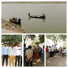 कौशाम्बी09जून24*साथियों संग गंगा नहाने गया युवक नदी में डूबा खोज जारी*