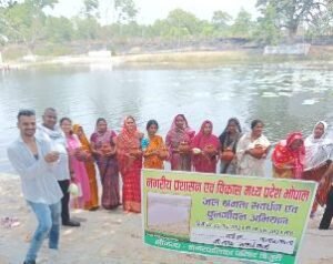 अनूपपुर10जून24*जल गंगा संवर्धन अभियान के तहत बिजुरी में निकाली गई जल कलश यात्रा