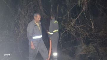 कानपुर नगर09जून24*बन्द पड़े मकान में आग लगने से दहशत का माहौल।