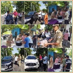 सहारनपुर/गागलहेडी*11जून24*गागलहेडी काली नदी पुलिस चौकी पर सड़क किनारे छबील लगाकर पुलिस ने राहगीरों को मीठा शर्बत पिलाया...*