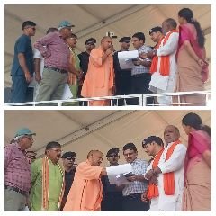 वाराणसी14जून24*मुख्यमंत्री ने प्रधानमंत्री के वाराणसी के कार्यक्रम स्थल का निरीक्षण किया