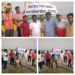 मिर्जापुर14जून24*नपाध्यक्ष श्यामसुंदर केशरी ने दूसरे दिन भी किया श्रमदान,ईओ जी लाल भी रहे मौजूद*