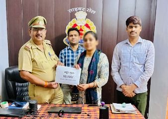 बाराबंकी17जून24*वापस हुए 60 हजार, पीड़िता ने साइबर पुलिस का जताया आभार