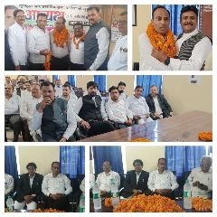 औरैया19जून24*प्रथम आगमन पर नव निर्वाचित जिला बार एसोसिएशन इटावा के अध्यक्ष का भव्य स्वागत