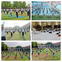 मथुरा21जून24*छात्र-छात्राओं ने मनाया योग दिवस*