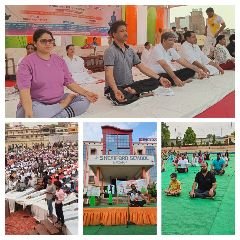 मिर्जापुर21जून24*मिर्जापुर में जगह - जगह मनाया गया अंतरराष्ट्रीय योग दिवस*