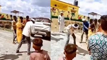 धार23जून24* महिला को बेरहमी से पीटने वाले 7 गिरफ्तार, सरपंच और परिजनों ने बीच सड़क पर चलाए थे डंडे*