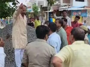 बस्ती24जून24*बुलडोजर के सामने लेट जाऊंगा,एसडीएम से भिड़े भाजपा नेता,जिला प्रशासन के फूले हाथ-पांव*