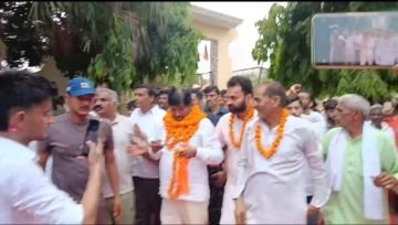 हरिद्वार रूडकी24जून24*नारसन कलां में करतार सिंह भड़ाना का ज़ोरदार सवागत हुआ।