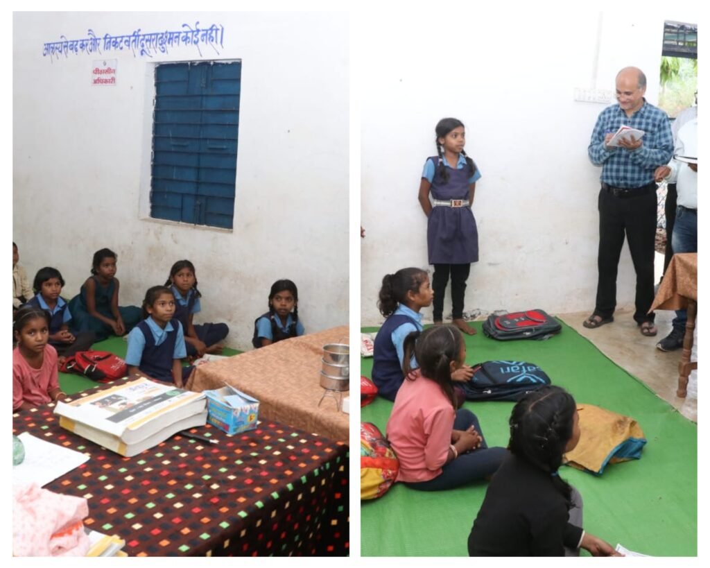 अनूपपुर 20 जून 24*प्राथमिक शाला पोड़ी के नॉलेजफुल बच्चों से प्रभावित हुए कमिश्नर