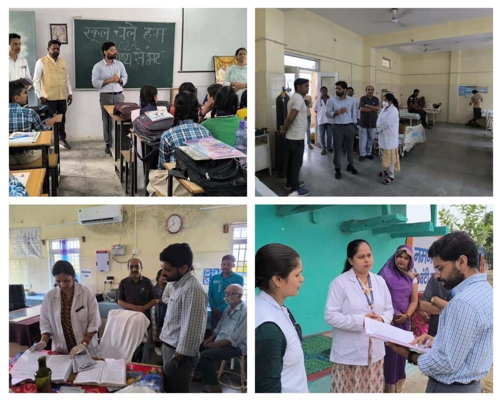 अनूपपुर 20 जून 24*कलेक्टर ने सिकल सेल स्क्रीनिंग, सीएचसी फुनगा, सीएम राईज बदरा का औचक निरीक्षण कर लिया जायजा