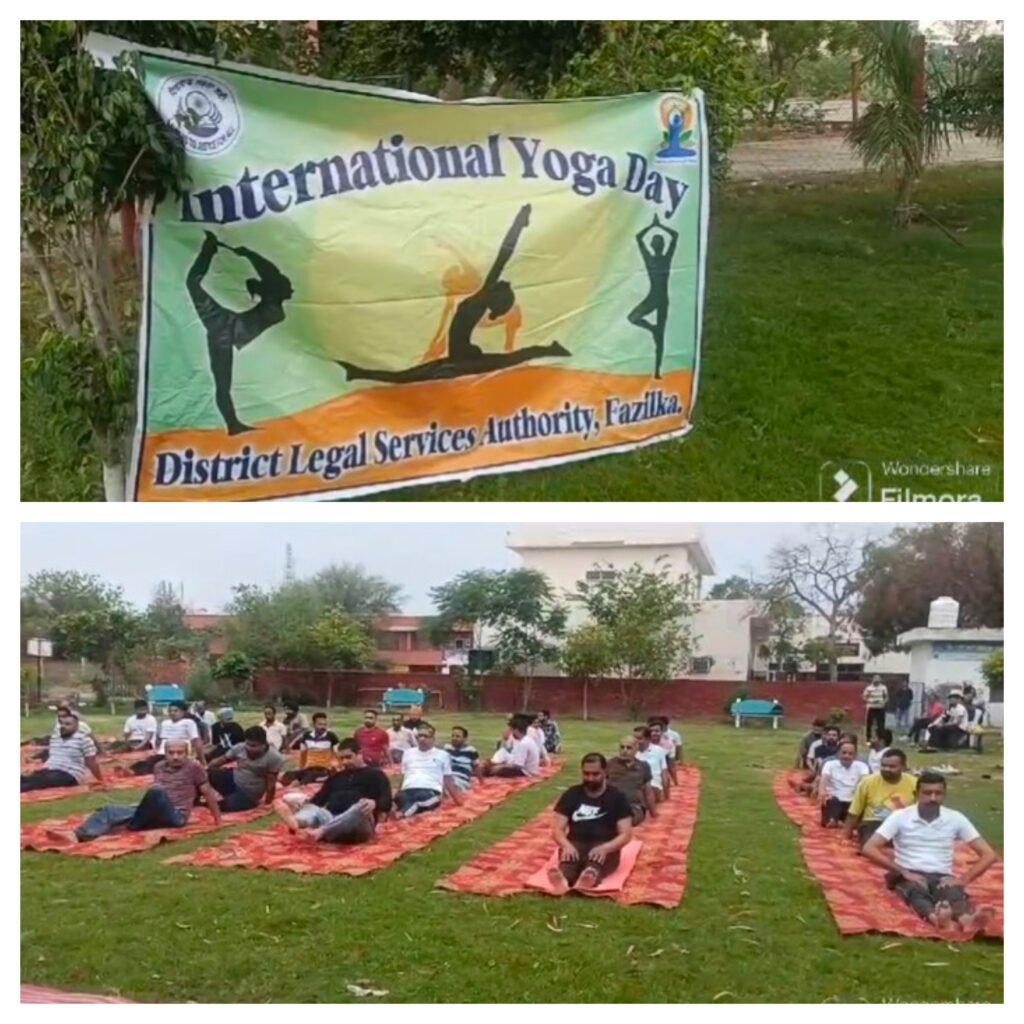 पंजाब 21 जून 2024* बार एसोसिएशन अबोहर तथा न्यायाधीशों ने मनाया विश्व योगा दिवस पंजाब 21 जून 2024* बार एसोसिएशन अबोहर तथा न्यायाधीशों ने मनाया विश्व योगा दिवस