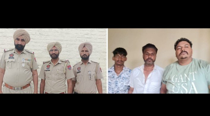 पंजाब 30 जुलाई 2024* सदर थाना पुलिस ने 280 ग्राम हैरोइन सहित तीन आरोपियों को काबू किया, पुलिस रिमांड पर
