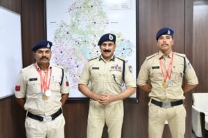 अनूपपुर 06 जुलाई 24*शहडोल पुलिस के दो विजेता खिलाड़ी 1500-1500 रुपये से पुरस्‍कृत