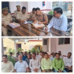 कौशांबी01जुलाई24*एसडीएम और सीओ के नेतृत्व में सैनी कोतवाली में पीस कमेटी की हुई बैठक*