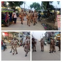 कौशांबी3जुलाई24*एसओ कोखराज इंद्रदेव ने मोहर्रम व कावड यात्रा को लेकर कोखराज क्षेत्र में किया पैदल गस्त*