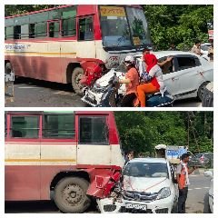 लखनऊ04जुलाई2024*भीषण सड़क हादसा*